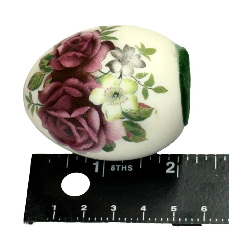 Floral Decorative Egg Rose Design 2 Inch - Picture 7 of 8